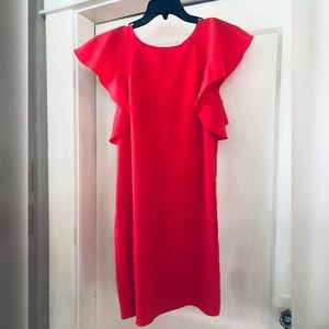 Madison Ruffle Sleeve shift dress